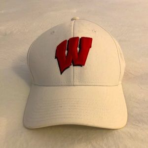 Adidas white Wisconsin Badgers Baseball Cap